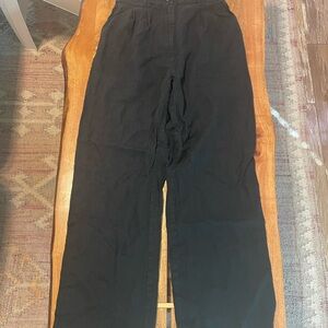 DONNI. Black Linen Pants